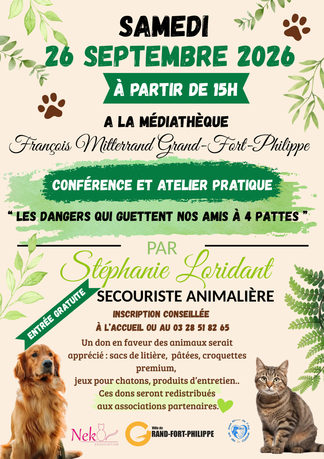 Conference secourisme animalier 26 sept 26